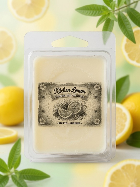 Hand Crafted Other - Kitchen Lemon Wax Melts | Fresh Lemon Citrus Soy Wax Melts